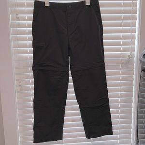 Mens North Face Convertible Pants. Size 34 short